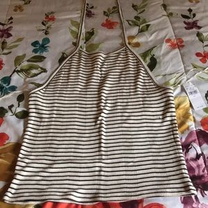 American Eagle Tie Neck Halter Top L